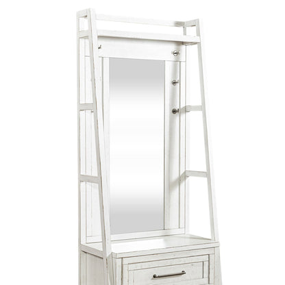 Modern Farmhouse - Hall Tree Top - White
