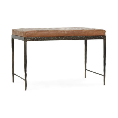 Malo - 28" Leather Bench