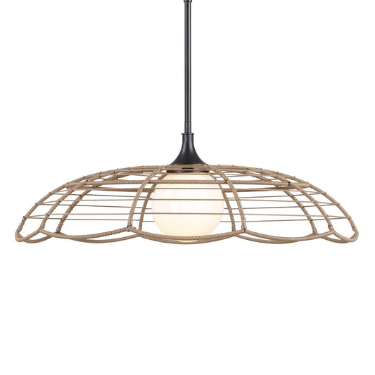 Lakeside - Indoor-Outdoor 1 Light Pendant - Black