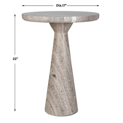 Stour - Marble Accent Table - Gray