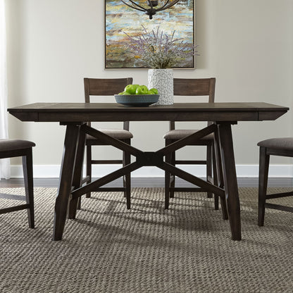 Double Bridge - Gathering Table Top - Dark Chestnut