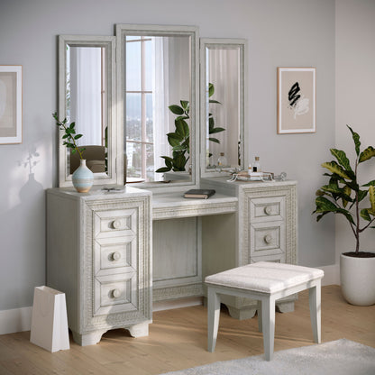 Camila - Vanity Stool - Cream