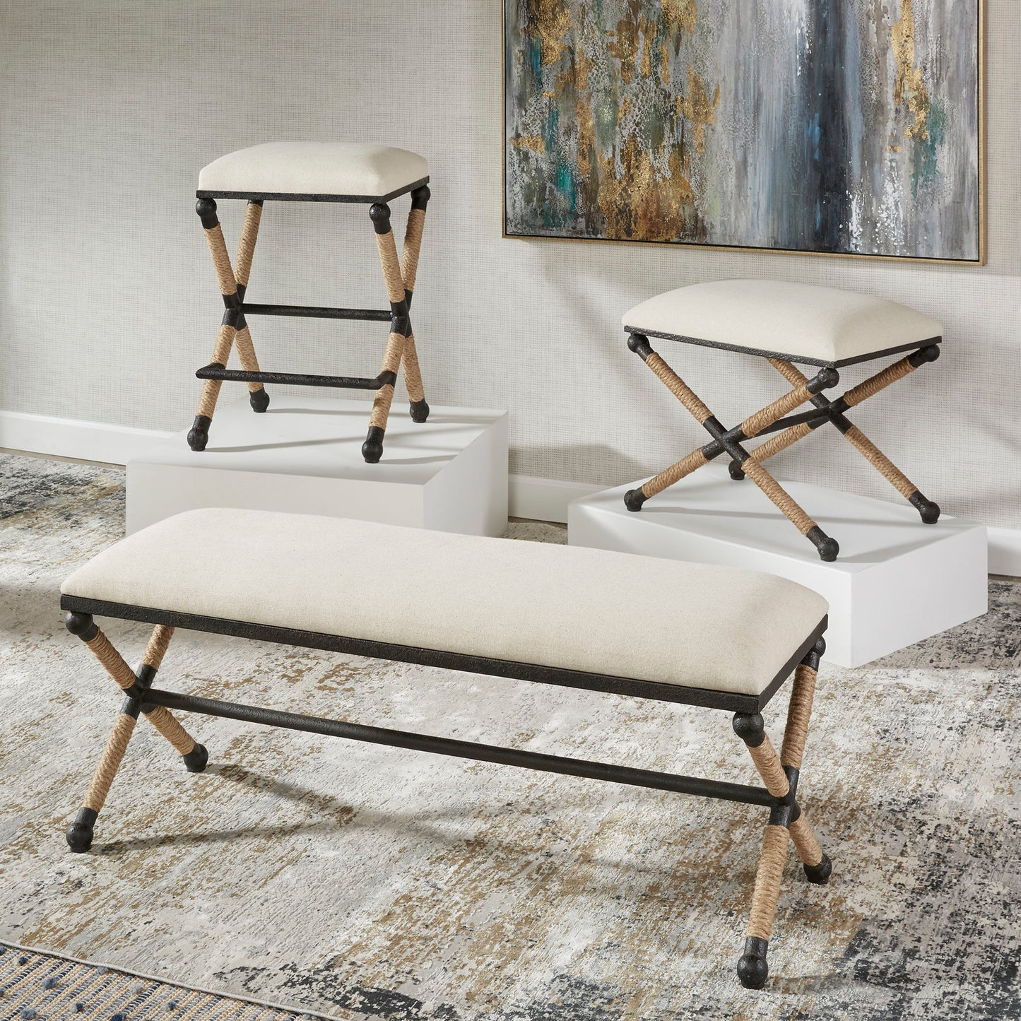 Firth - Rustic Counter Stool