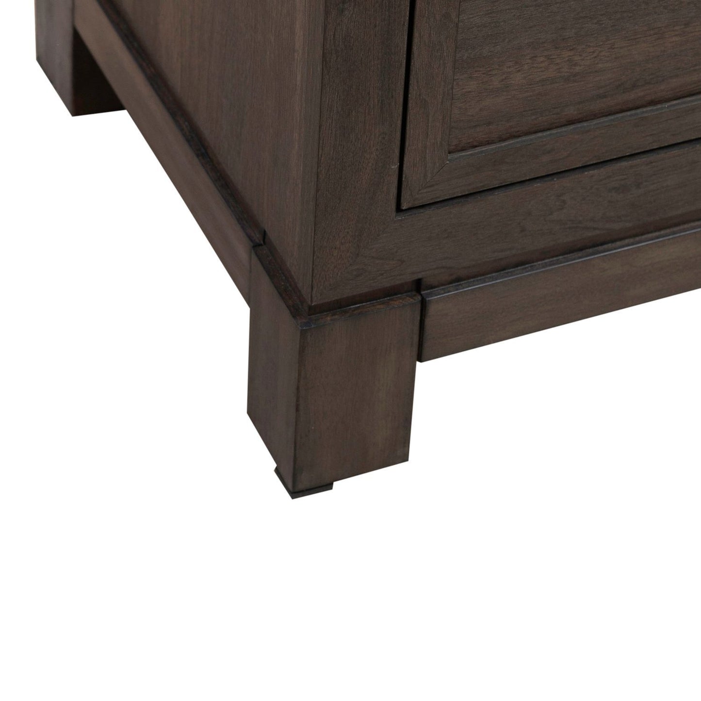 Modern Edge - Nightstand With Charging Station - Caffe