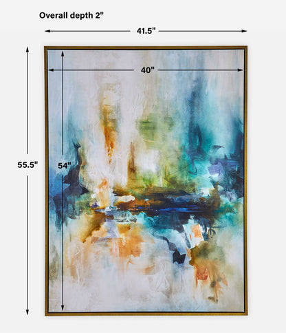 Excursion - Framed Abstract Art - Blue