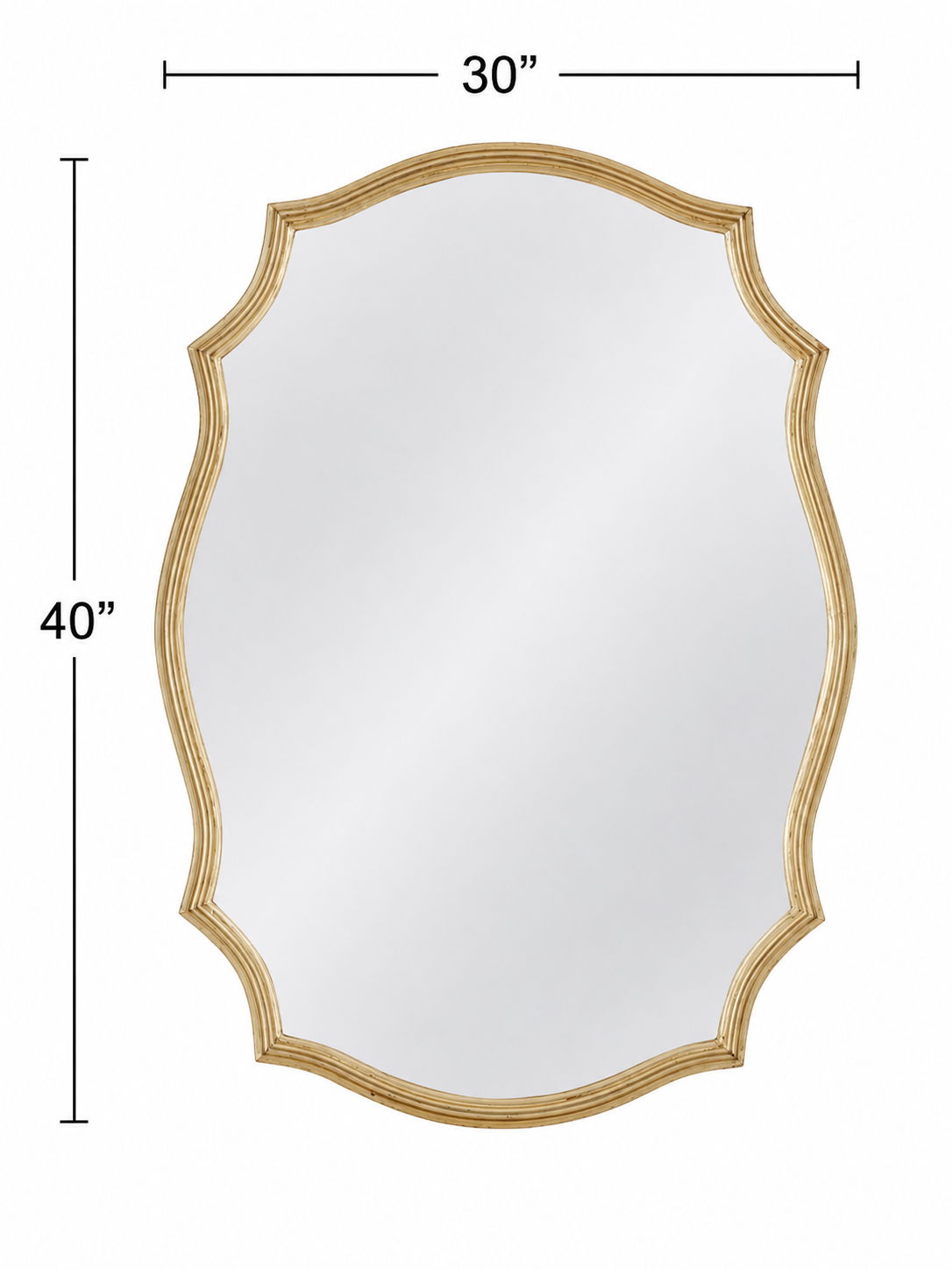Camille - Wall Mirror - Gold