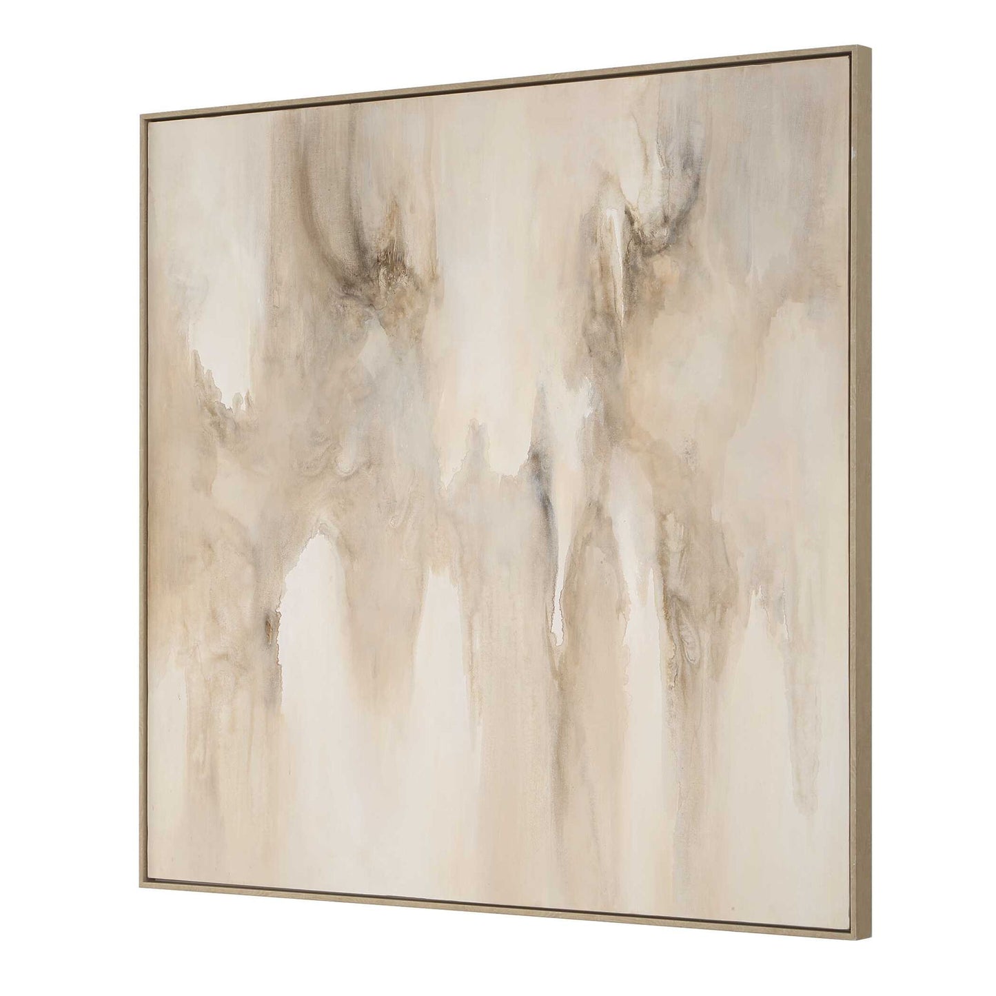 Embark - Hand Painted Abstract Canvas - Black / Brown / Gray / Woodtone