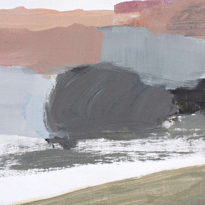 Westward - Framed Landscape Art - Black / Gold / Gray / Green / Orange / Purple / Red / White