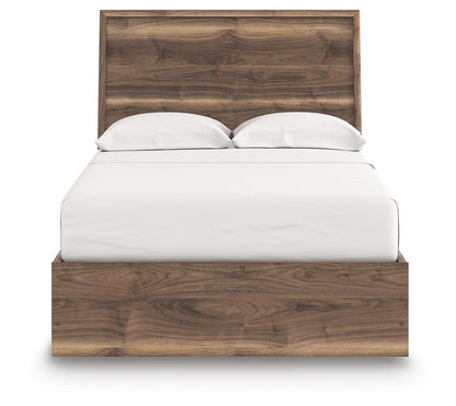 Chirason - 3 Pc. - Full Panel Storage Bed, Dresser And Mirror - Brown