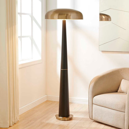 Davis - Floor Lamp - Black,Brass,Gold