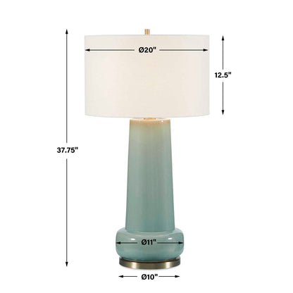 Claudin - Table Lamp - Aqua Blue