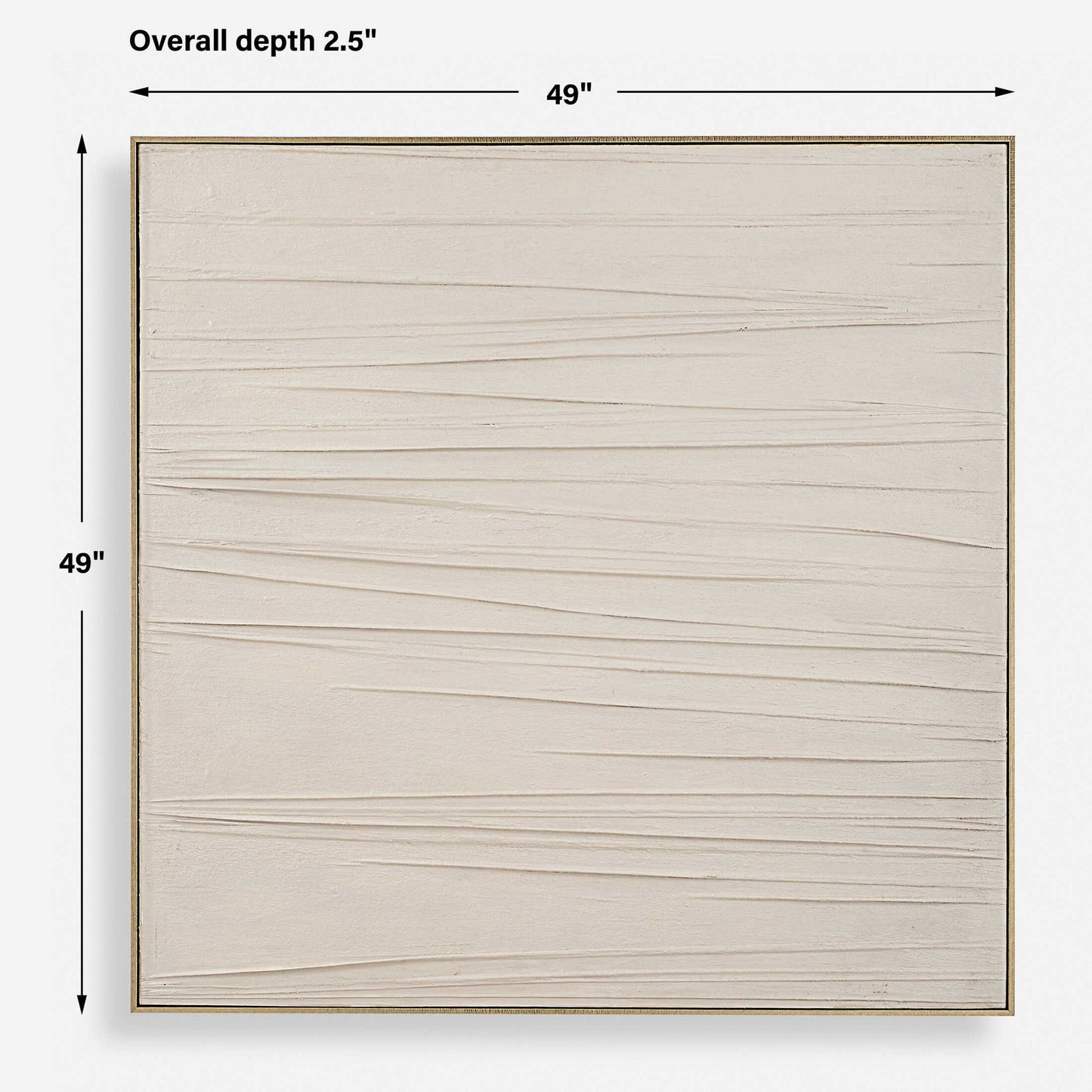 Walking The Line - Minimalist Canvas Art - Gray