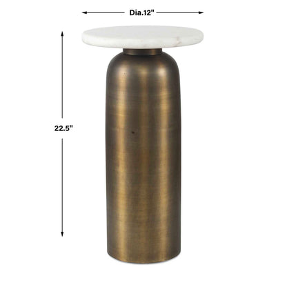 Reiss - Drink Table - Bronze / White