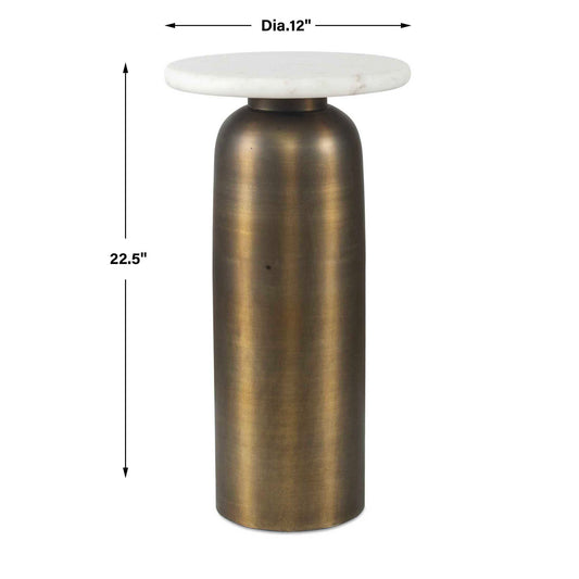 Reiss - Drink Table - Bronze / White
