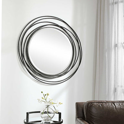 Whirlwind - Round Mirror