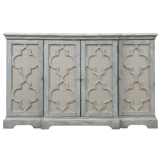 Sophie - 4 Door Cabinet - Gray