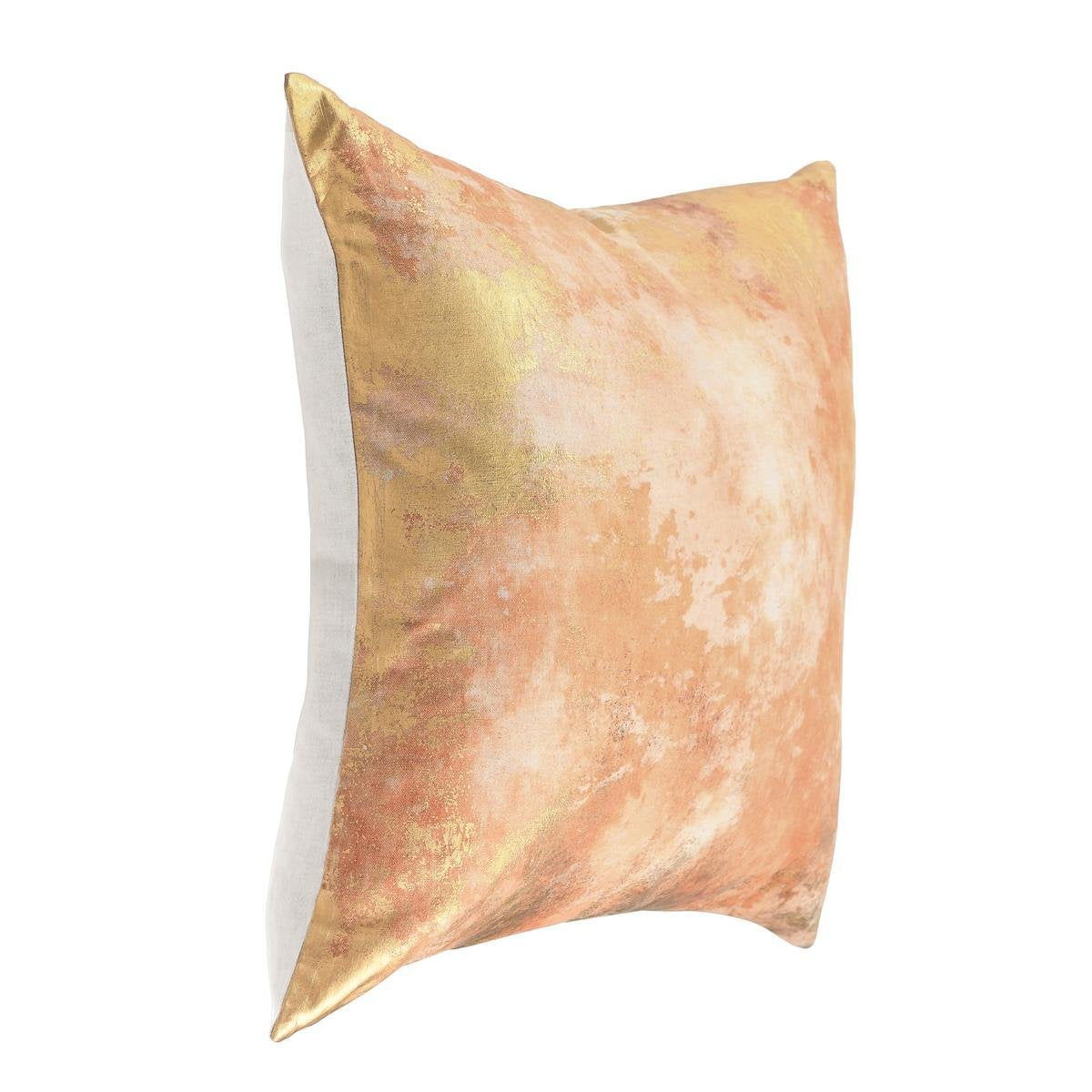 Equilibrium - 22" x 22" Onara Pillow - Burnt Orange / Gold