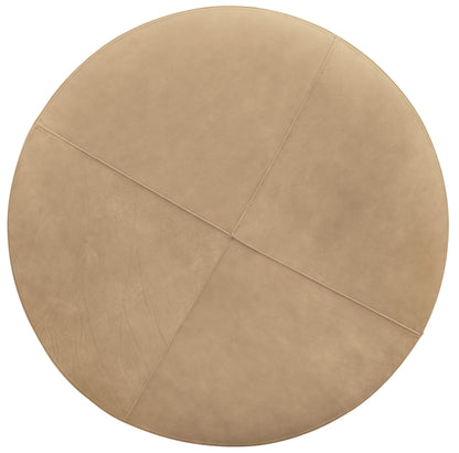 Cashiers - Cocktail Ottoman - Chestnut / Vintage Ecru