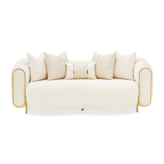 Sassani - Loveseat - Crepe / Gold