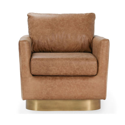 Lathe - Leather/Hide Accent Chair