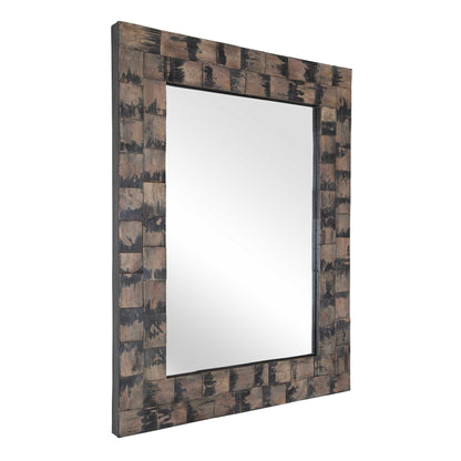 Burke - Wooden Mirror - Light Brown