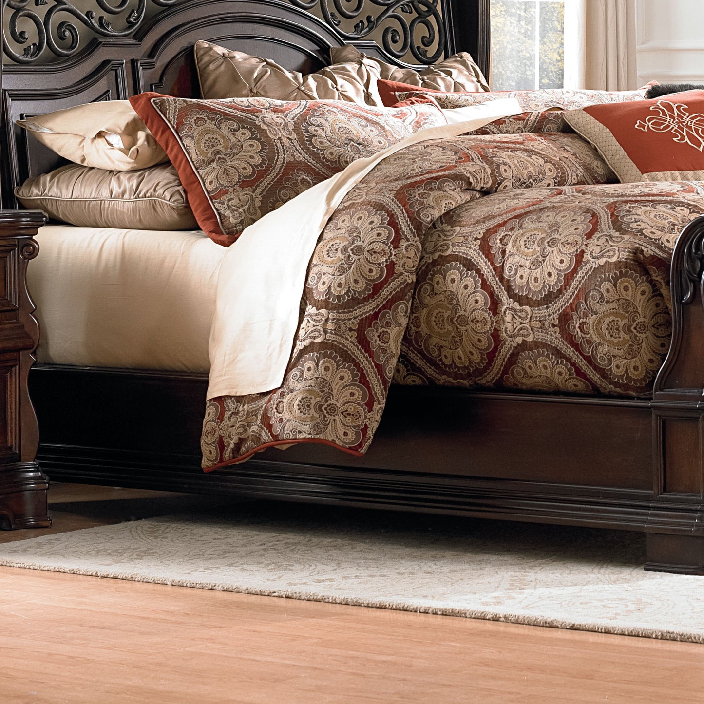 Arbor Place - California King Rails - Brownstone