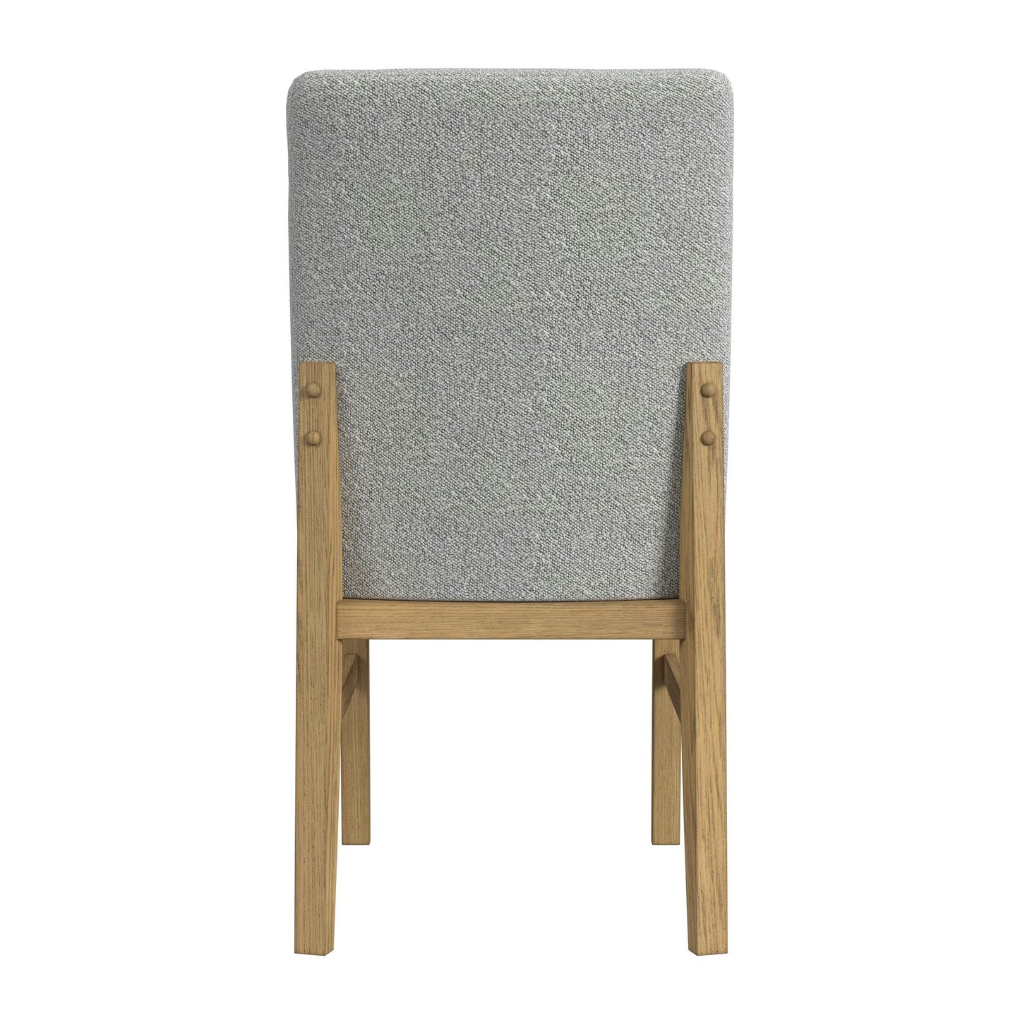 Portland - Square Back Dining Side Chair (Set of 2) - Natural / Gray