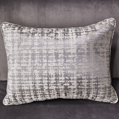 Roxbury Park - Velvet Chaise - Gray Pearl / Stainless Steel