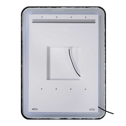 Crofton - Lighted Nickel Vanity Mirror - Gray