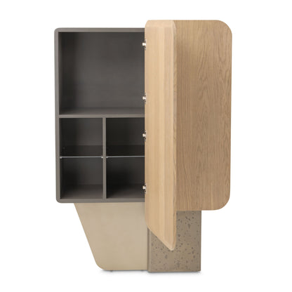 Bristol Point - Bar Cabinet - Saddle Brown