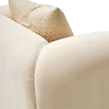 Sassani - Accent Chair - Crepe / Gold