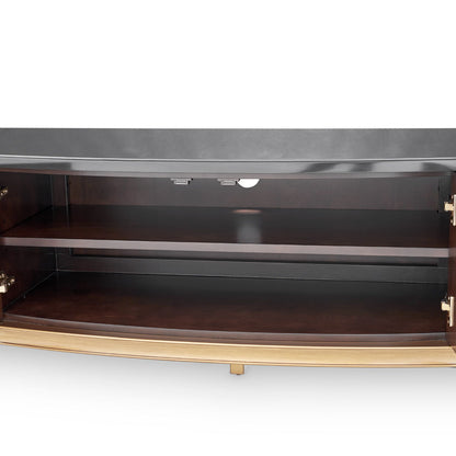 Camellia Field - Media Cabinet - Dark Brown