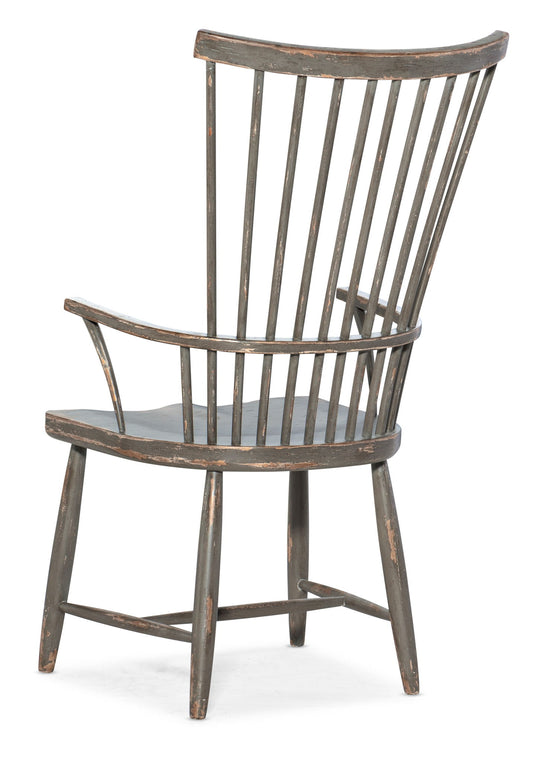 Alfresco - Marzano Windsor Arm Chair - Dark Gray