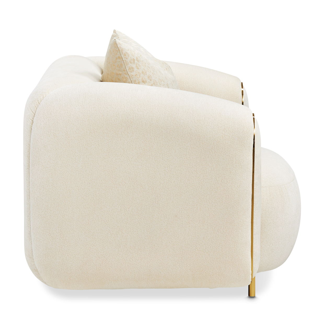 Sassani - Accent Chair - Crepe / Gold