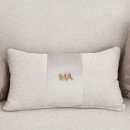 Camellia Field - Chenille Sofa - Linen / Warm Pecan