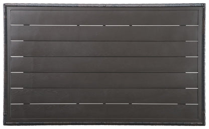Easy Isle - RECT Multi-Use Table - Dark Brown / Beige