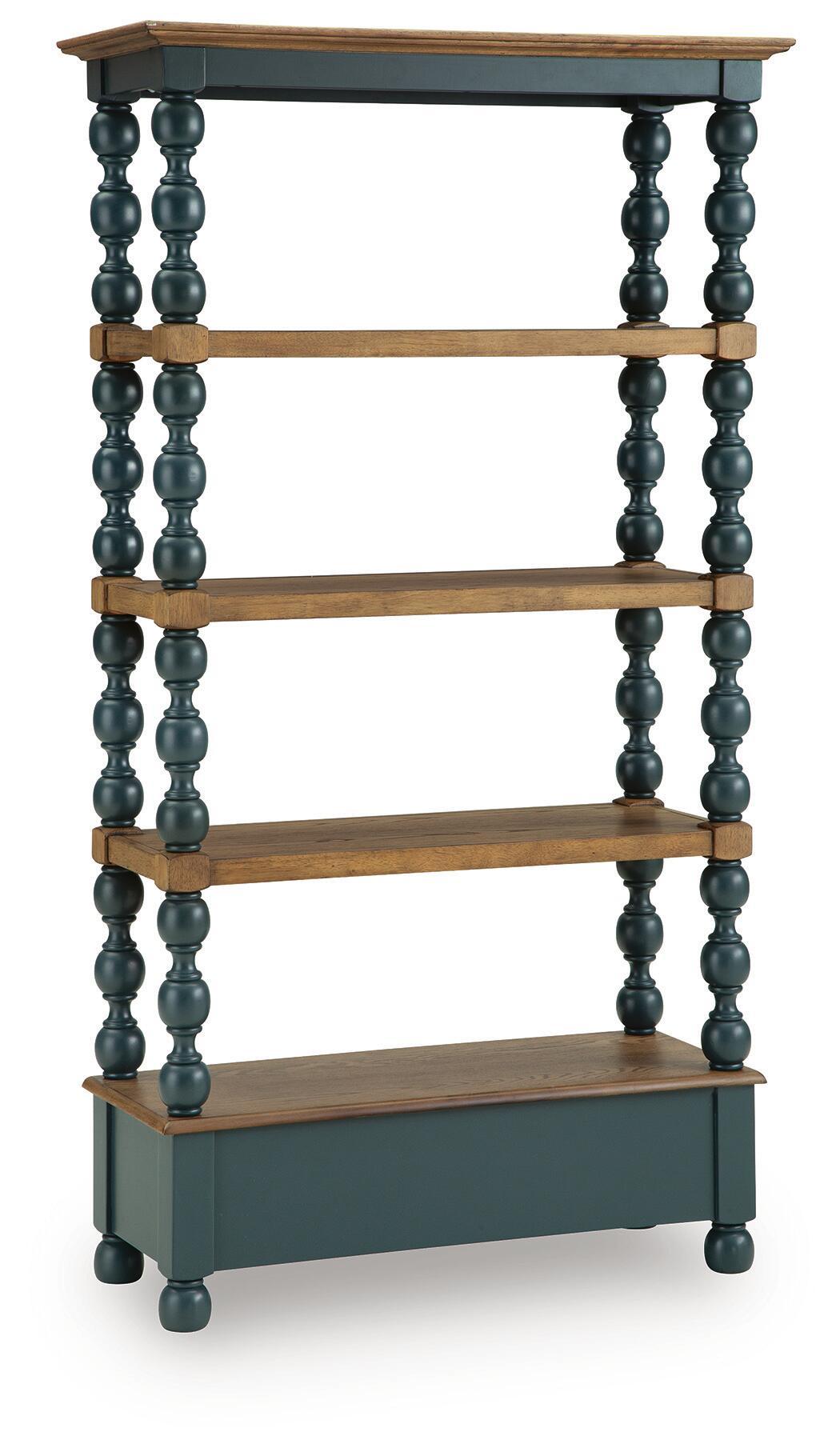 Finnworth - Bookcase - Blue / Brown