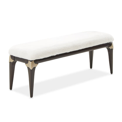 Paris Chic - Bed Bench - Cream / Espresso
