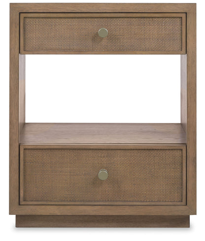 Sonnet - Two-Drawer Nightstand - Dark Gray