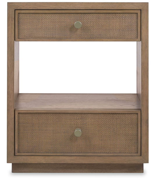 Sonnet - Two-Drawer Nightstand - Dark Gray