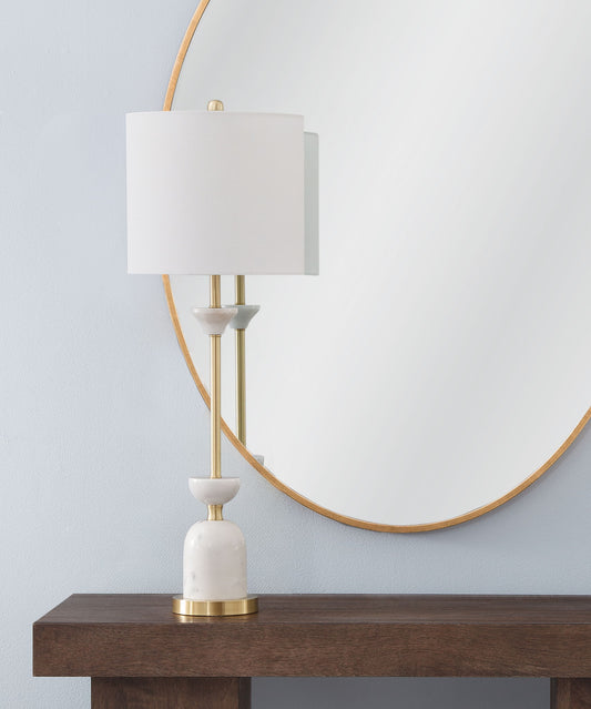Vallhalla - Table Lamp - White / Gold