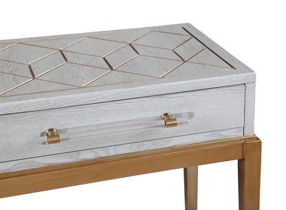Perrine - Console Table - Silver / Gold