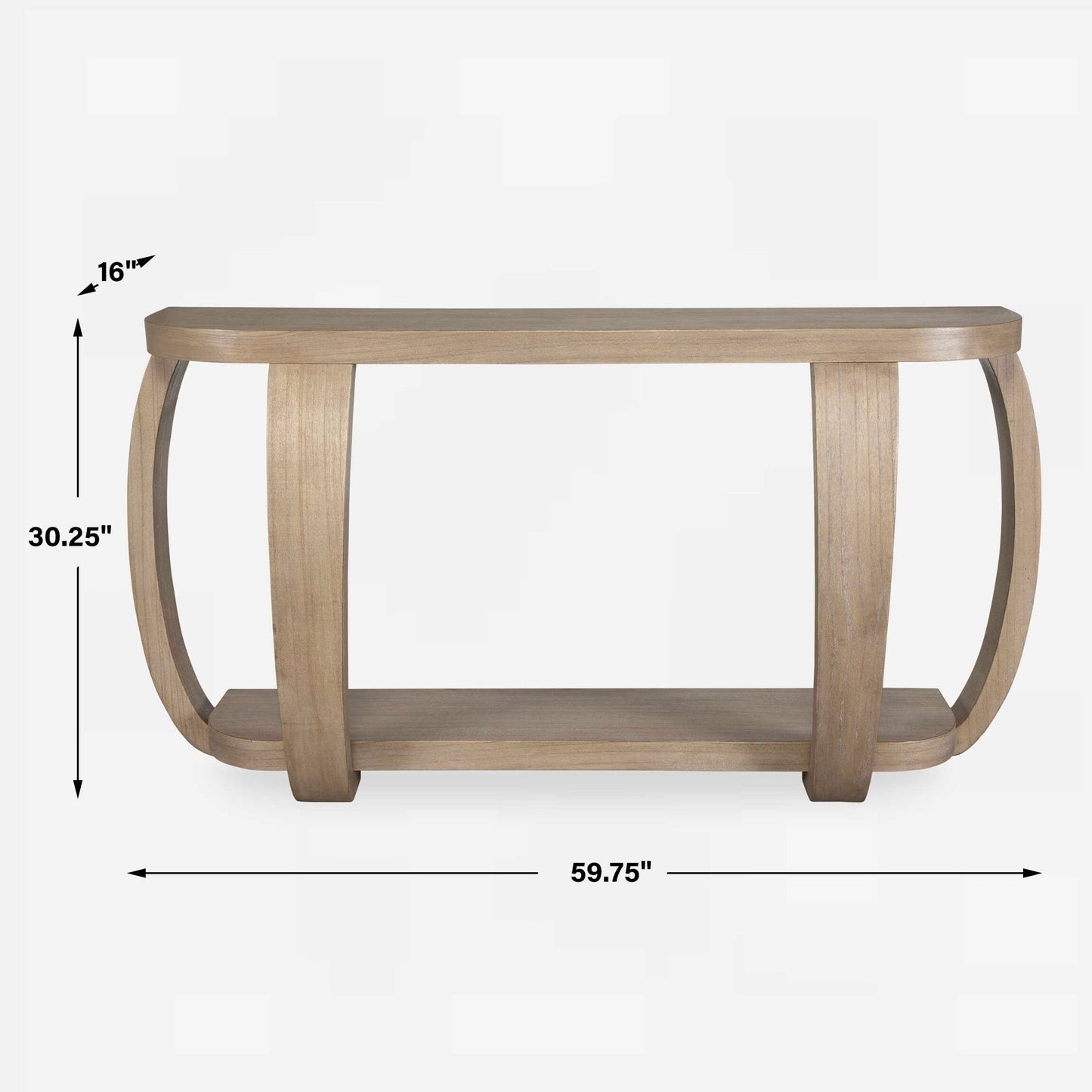 Adona - Wood Console Table - Light Brown