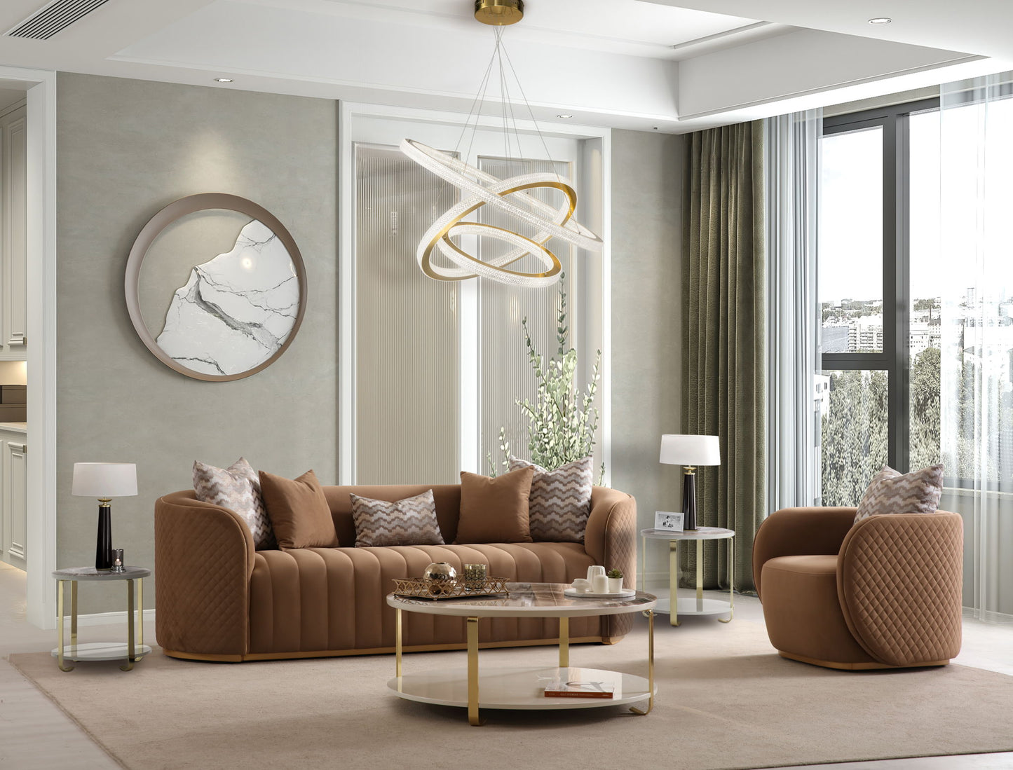 Ariana - Velvet Loveseat