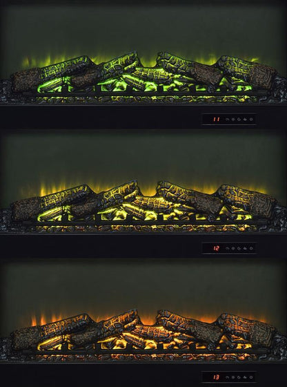 Enfield - 71" TV Stand Fireplace Media Console - Dark Pine