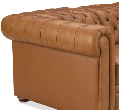 MS - Glover Power Reclining Sofa With Power Headrest - Brown