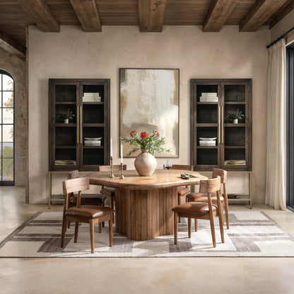 Alvaro - 65" Dining Table - Golden Wheat