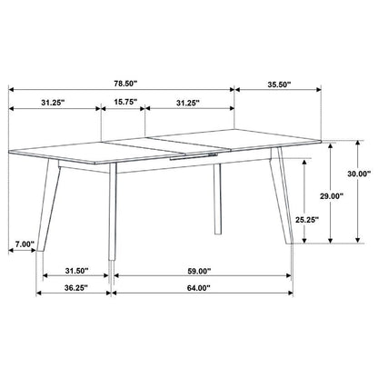 Crestmont - Extension Leaf Dining Table Set