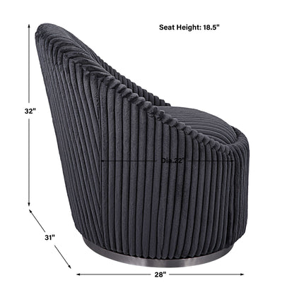 Crue - Fabric Swivel Chair