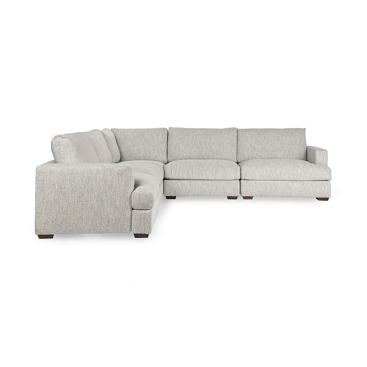 Ludwig - Upholstered 5 Piece Sectional - Ivory